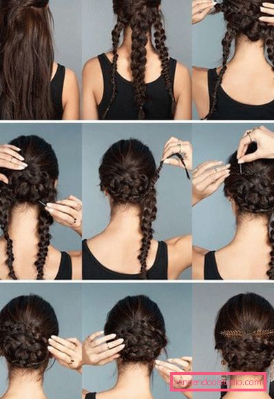 acconciature con forcine lunghe