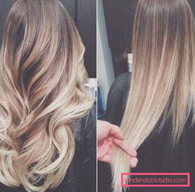 balayazh su capelli lisci