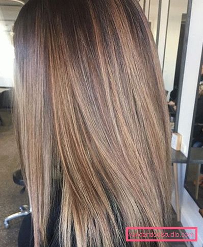balayazh su capelli lisci