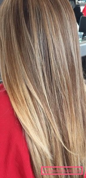 balayazh su capelli lisci