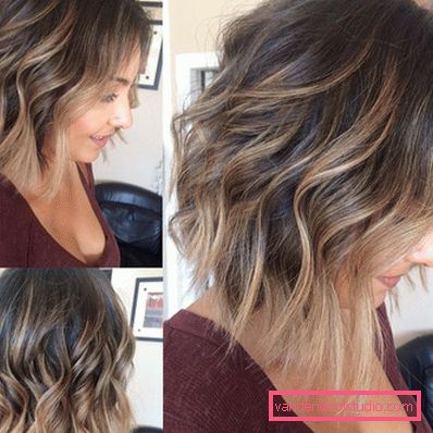 baloyazh su capelli scuri medi