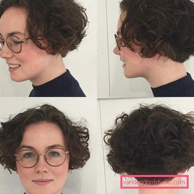 Bob quad su capelli ricci