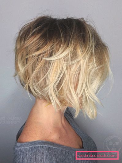 bob piazza su capelli radi sparpagliati