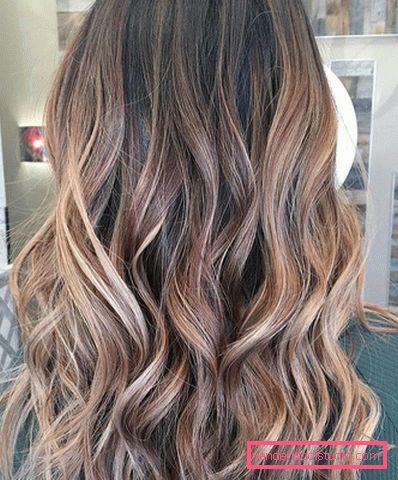 Evidenziazione californiana su capelli scuri