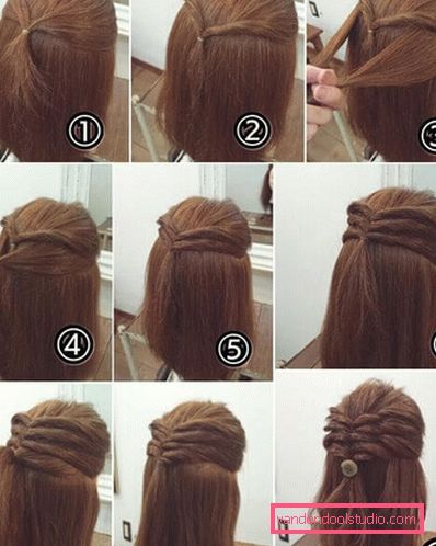 pettinature facili a te stesso in 5 minuti a scuola per capelli medi