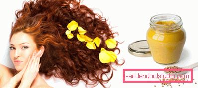 maschere per capelli con senape contro la caduta