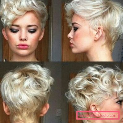 Taglio di capelli Pixie per capelli ricci