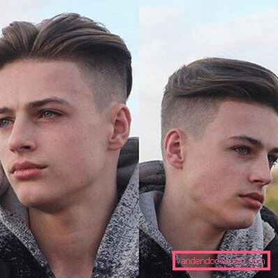 taglio di capelli maschile sottosquadro
