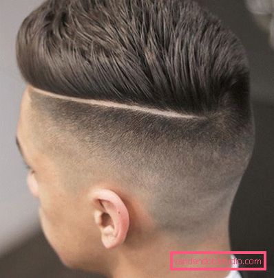 Tecnologia maschile taglio di capelli sottosquadro