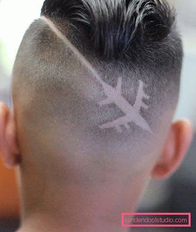 taglio di capelli maschile sottosquadro