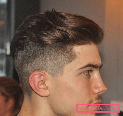 taglio di capelli maschile sottosquadro