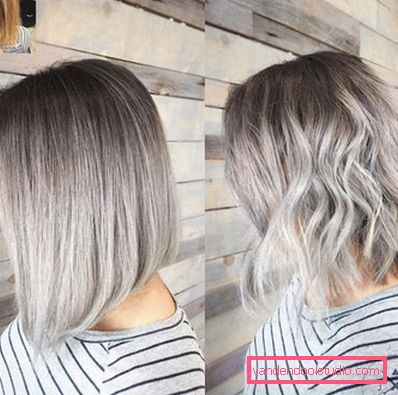 Ombre su bob caret con allungamento