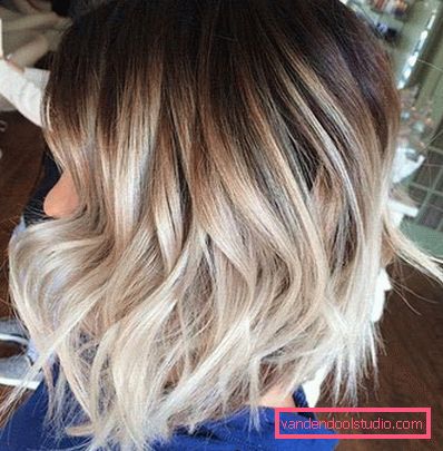 Ombre su bob caret con allungamento