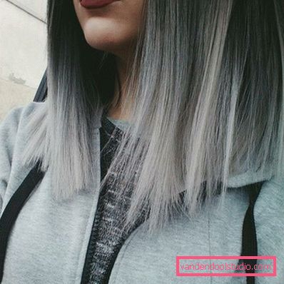 Ombre su bob caret con allungamento
