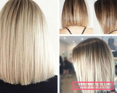 Ombre su bob caret con allungamento