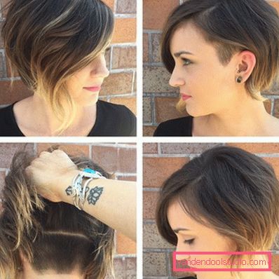 Ombre su bob caret con allungamento