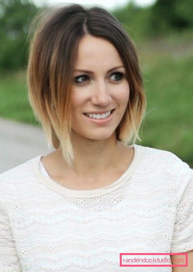 Ombre su bob caret con allungamento