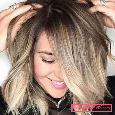 Ombre su bob caret con allungamento