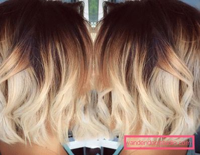 Ombre su bob caret con allungamento