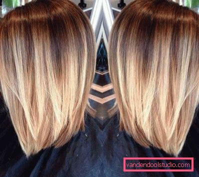 Ombre su bob caret con allungamento