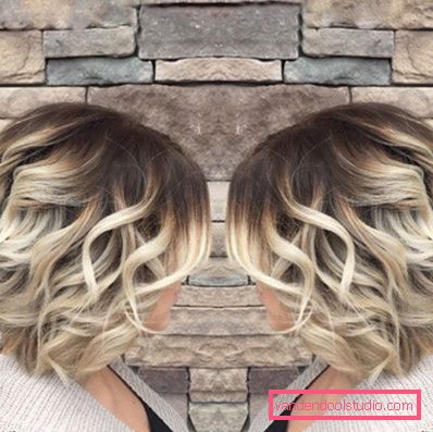 Ombre su bob caret con allungamento