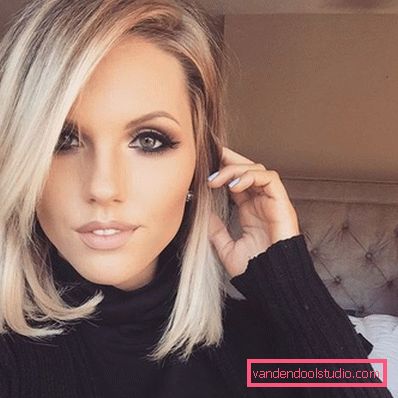 Ombre su bob caret con allungamento