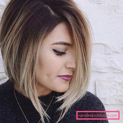 Ombre su bob caret con allungamento