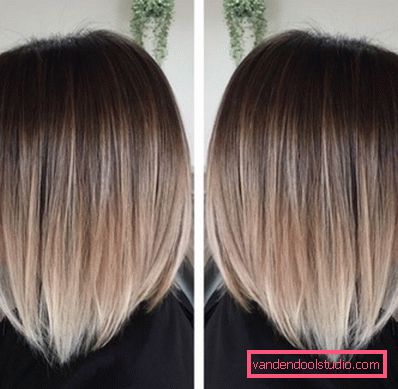 Ombre su bob caret con allungamento