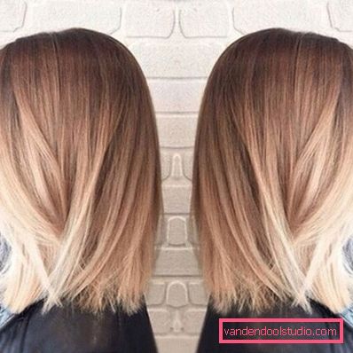 Ombre su bob caret con allungamento