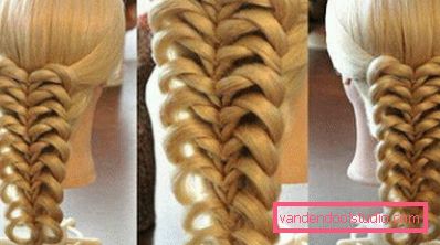 Trecce traforate per capelli lunghi