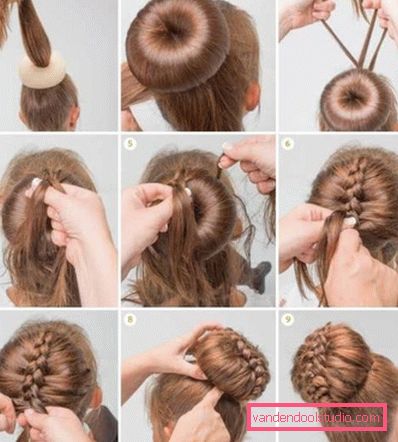 Acconciature con trecce francesi
