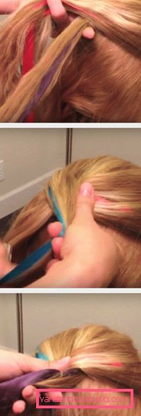 Treccia francese con nastri passo dopo passo