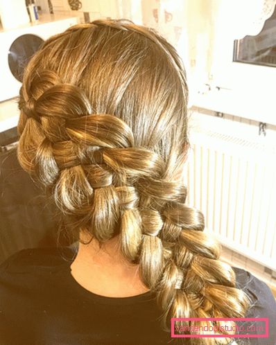 Treccia a cinque fili