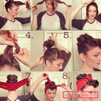 Acconciature da pin-up per capelli di media lunghezza