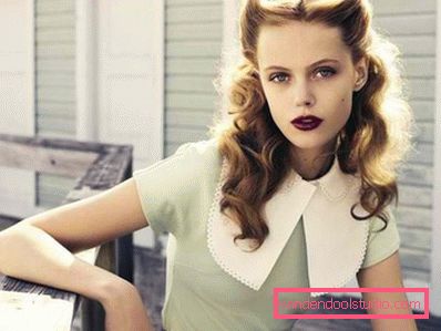 Acconciature da pin-up per capelli lunghi