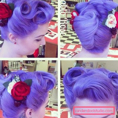 Acconciature da pin-up per capelli lunghi