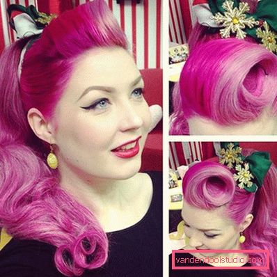 Acconciature da pin-up per capelli lunghi