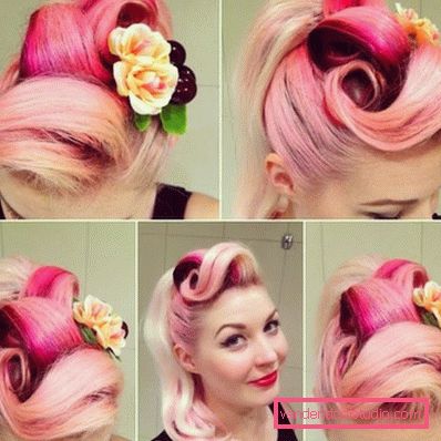 Acconciature da pin-up per capelli lunghi