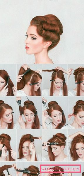 Acconciature da pin-up per capelli lunghi