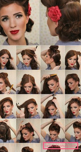 Acconciature da pin-up per capelli di media lunghezza
