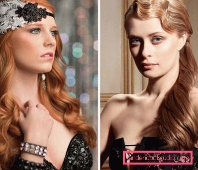 Luminosità di colore in acconciature in stile Gatsby