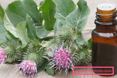 Maschera di Bardana per la caduta dei capelli
