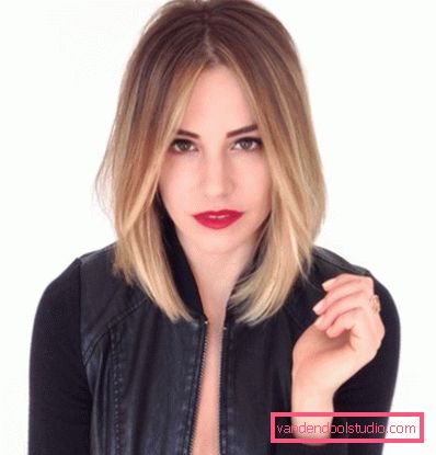 Shatush su capelli medio castano chiaro