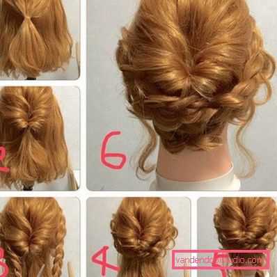 acconciature con forcine su capelli medi