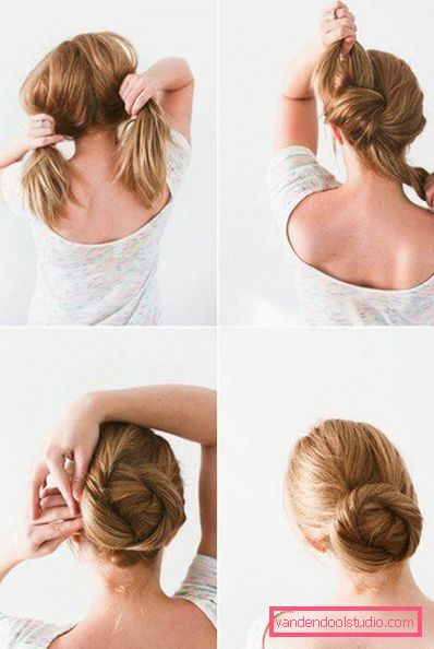 acconciature con forcine su capelli medi