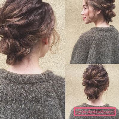 acconciature con forcine su capelli medi