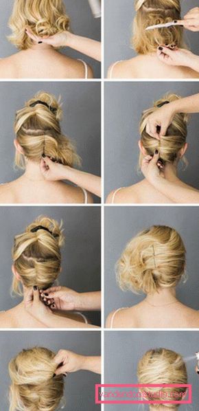 acconciature con forcine su capelli medi
