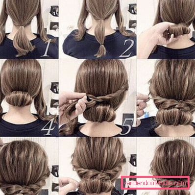 acconciature con forcine su capelli medi