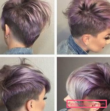 Taglio di capelli quadrato sui capelli corti