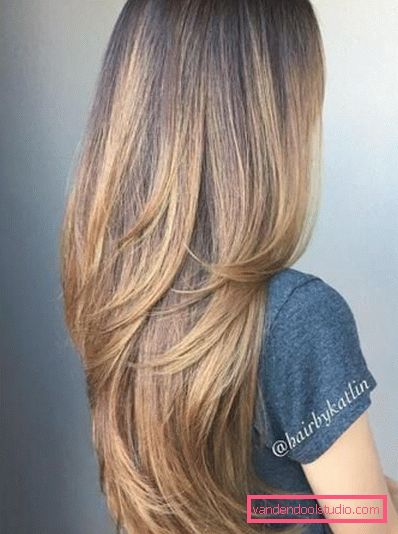 taglio di capelli per capelli lunghi